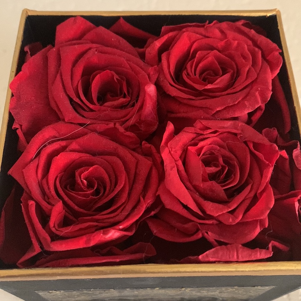 Red Roses In Box - Picture 2 of 6